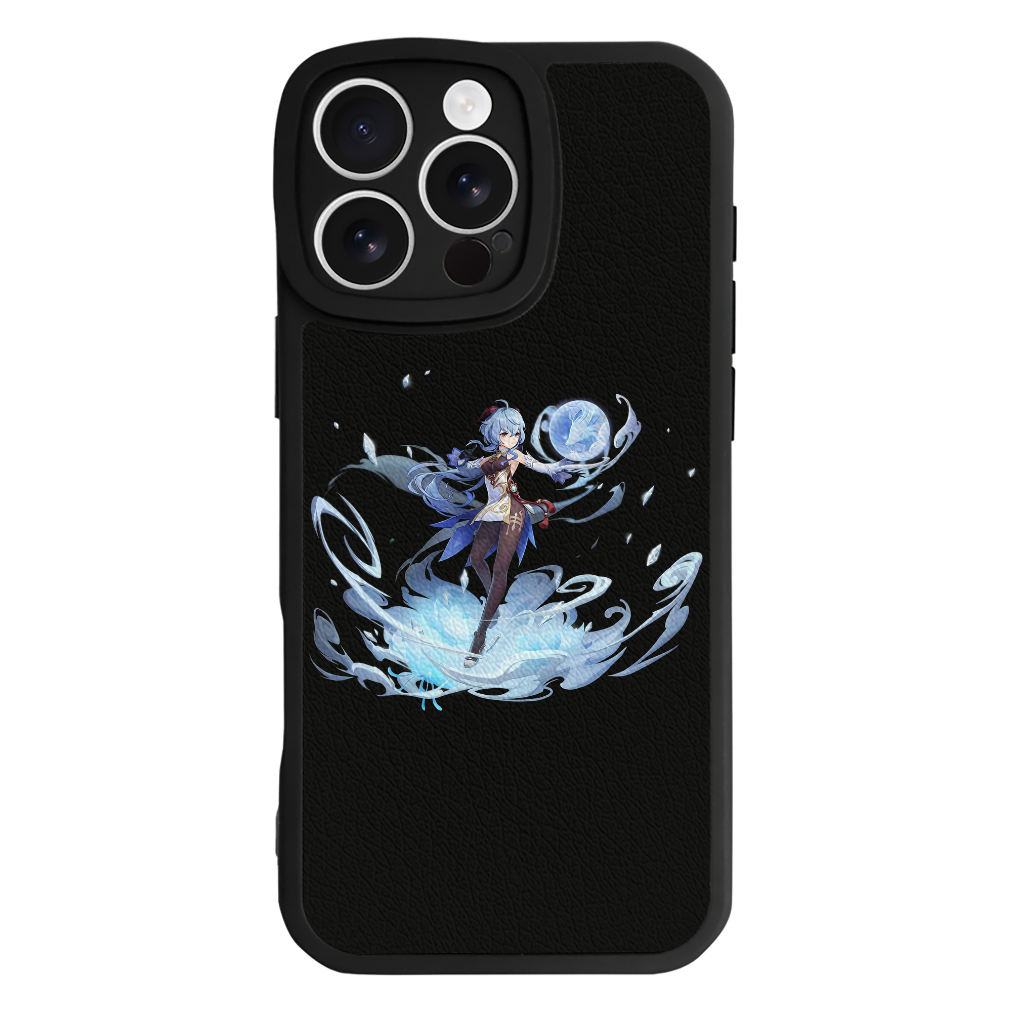 げんし神 甘雨 かんう genshin Ganyu 【iPhone 16シリーズ対応】シリコンスマホケース（レザー調） 材質：シリコン